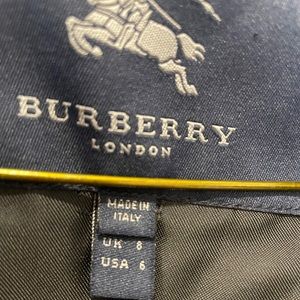 Burberry double breasted wool tweed coat size 6